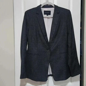Banana Republic black and gray  lined blazer